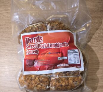 PARDS SWEET PORK LONGGANISA CURED 500G